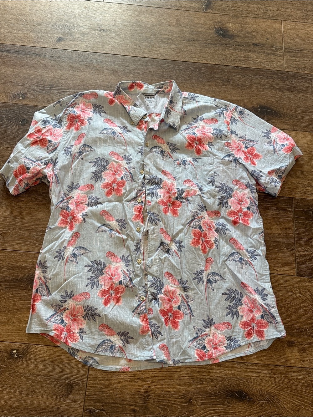 Izod Hawaiian button down‎ XXL